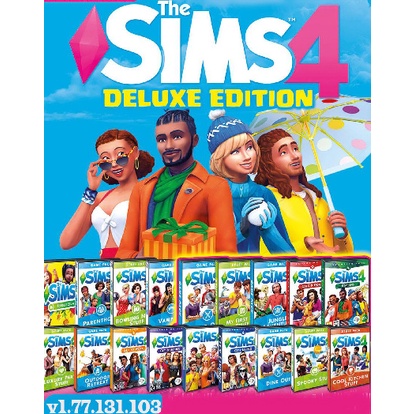 แผ่นดีวีดี ออฟไลน์ PCDVD The Sims 4 Deluxe version 1.77