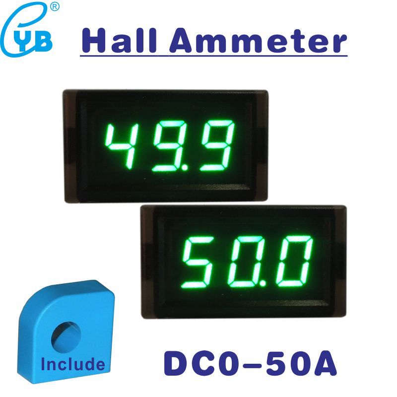 อุปกรณ์เสริมDC 050A Current Meter Hall Transformer ower Suly DC 430V Am