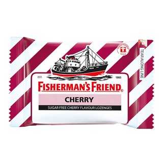 ฟิชเชอร์แมนส์ เฟรนด์ ลูกอมซูการ์ฟรีรสเชอร์รี่ 25กรัม Fishermans Friendly Sugar Free Cherries 25g.