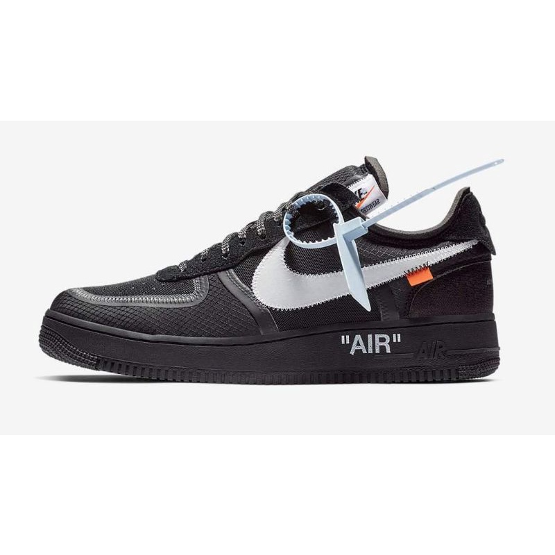 off-white x nike air force 1 low black/white