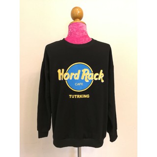 เสื้​อสเวตเตอร์​สไตล์​เกาหลี​สกรีน Hord Rack TUTRKING /Size M/  สภาพใหม่