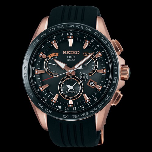 Seiko Astron GPS นาฬิกาข้อมือผู้ชาย Astron GPS Solar World Time Watch รุ่น SSE055J1