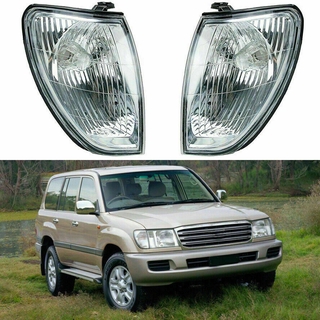 【TokTik Hot Style】โคมไฟมุมซ้าย ขวา VSXMET เลนส์ใส สําหรับ Toyota Land Cruiser 100 1998-2005 Lampu Sudut 1 ชิ้น