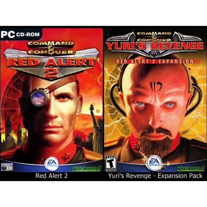 PC Game แผ่นเกมส์ Red alert 2 Yuri's Revenge + CNCnet ออนไลน์ได้  +เฟชรไดร์ win 10 11 ก็เล่นได้
