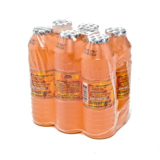 เอ็ม&amp;เค น้ำส้ม 25% 180 ซีซี 6 ขวด x 1 แพ็ค M&amp;K Orange Juice 25% 180 cc. 6 bottles x 1 pack