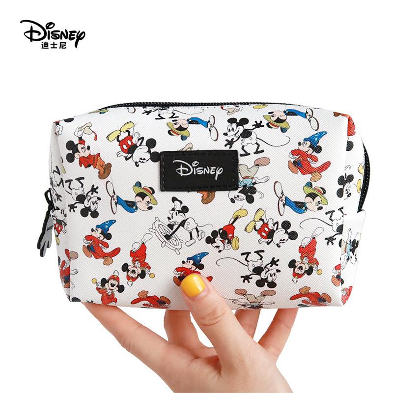 กระเป๋าใส่เครื่องสำอางลายการ์ตูน Disney Mickey Mouse กระเป๋าเครื่องสำอางแบบพกพา