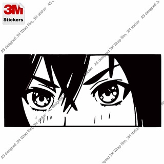 การ์ตูนญี่ปุ่น มังงะ สติ๊กเกอร์ 3M ลอกออกไม่มีคราบกาว anime face 10 Removable 3M sticker, สติ๊กเกอร์ติด รถยนต์ มอเตอร์ไซ