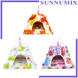 [Sunnimix] ผ้าใบรังนก บ้านนกแก้ว กระท่อม หงส์หยก ของเล่น Macaw เตียงแขวนเต็นท์ เปลญวน
