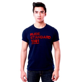 rudedog เสื้อคอกลม ชาย หญิง   รุ่น Standard สีกรม