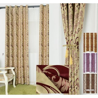 Curtain design ผ้าม่านประตู ผ้าม่านหน้าต่าง กันแสงได้ 70-80 % เนื้อผ้ากำมะหยี่ใช้ได้ 2 ด้าน มีหลายขนาด TL12