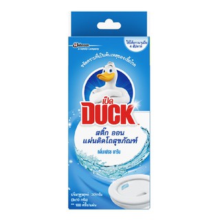 แผ่นขจัดกลิ่นเป็ด 30 กรัม กลิ่นเฟรชมารีน  STICK-ON TOILET DUCK 30G FRESH MARINE