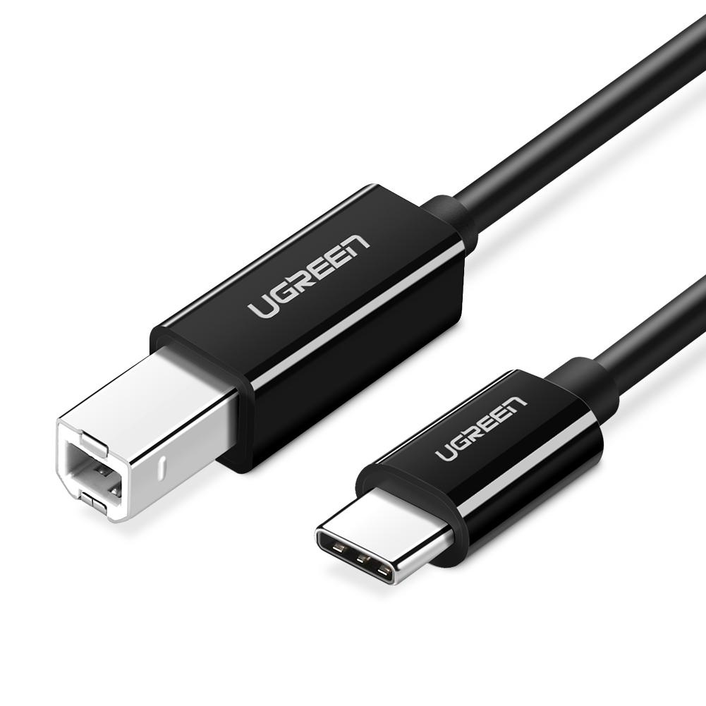 UGREEN รุ่นUS241 สาย USB C to Type B Printer Scanner Cable สายต่อปริ้นเตอร์ ความยาว 1-2 เมตร