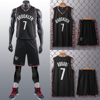 ชุดบาสผู้ใหญ่ Brooklyn 7#11 สีดำและสีขาว พร้อมส่งในไทย📮🏀