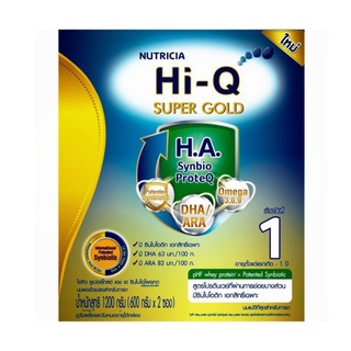 นมผง  ไฮคิว เฮชเอ1 Dumex Hi-Q HA1 , 600/1200 G  ลดการเกิดภูมิแพ้ในเด็ก