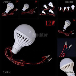 Eruditer หลอดไฟฉุกเฉิน LED SMD 5730 12V DC 3W 5W 7W 12W สําหรับบ้าน