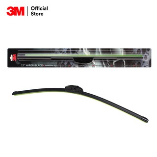 3M ใบปัดน้ำฝน 3เอ็ม รุ่นซิลิโคน Frameless  แนบสนิทปัดน้ำฝนได้ดีเยี่ยม ขนาด 22 นิ้ว จำนวน 1 ชิ้น