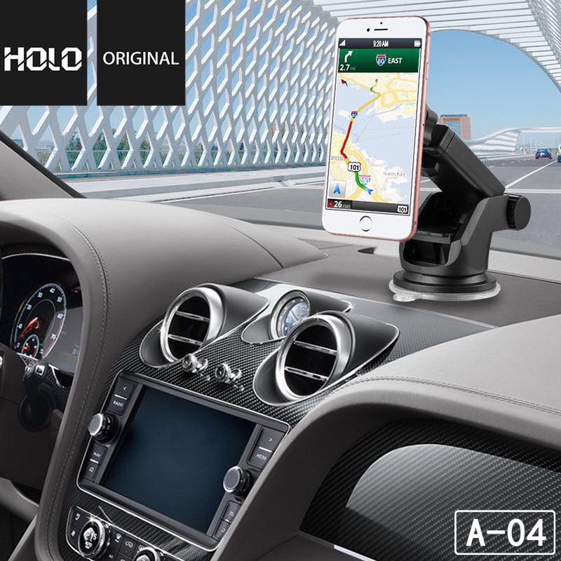 HOLO A-04 Magnetic Car Holder ที่วางโทรศัพท์มือถือในรถยนต์แบบแม่เหล็ก ตั้งบนคอนโซลกับกระจก