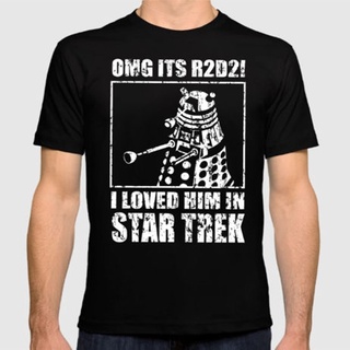 เสื้อยืด พิมพ์ลาย Dalek R2-D2 ตลก