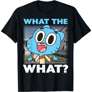 เสื้อยืด พิมพ์ลาย The Amazing World Of Gumball What The Portrait สําหรับผู้ใหญ่Size S-5XL