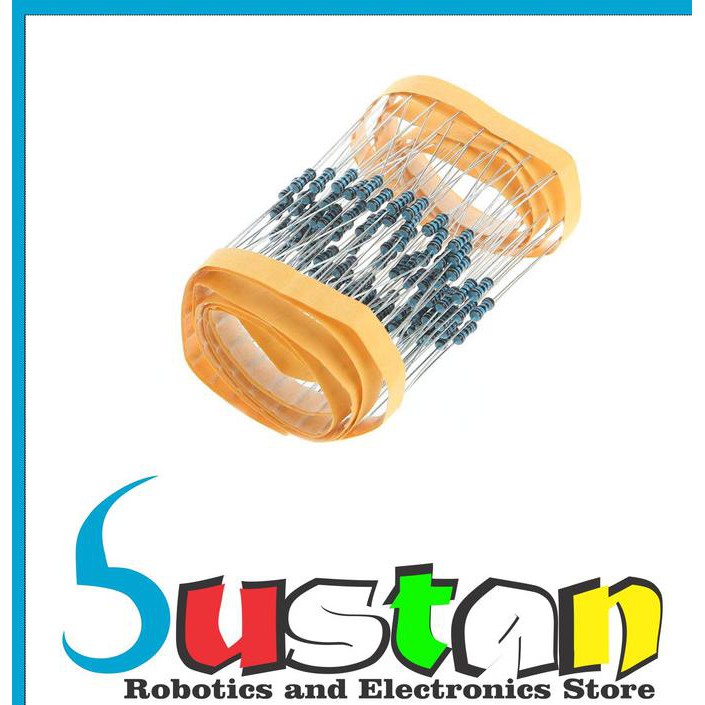 10 ชิ้นฟิล์มโลหะ Axial Resistor 1M Ohm 1 Mega 1% 1/4 W 0.25 0.25W Bust4N7 มาบน, ซื้อ