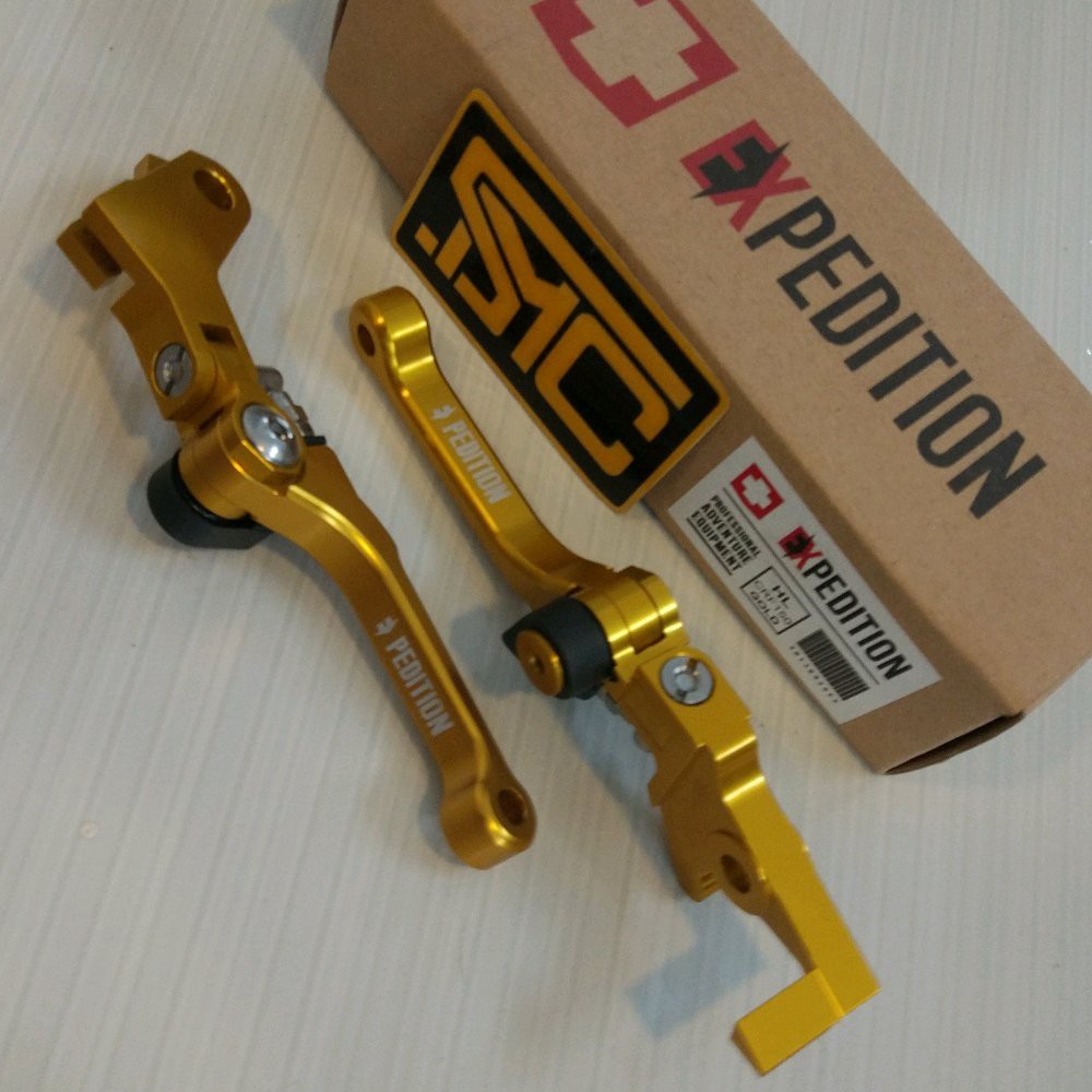 CRF 150 ชุดมือจับพับ CNC สีทองเต็ม