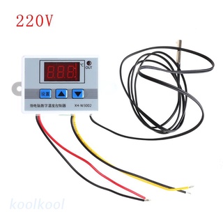 Kool สวิตช์ควบคุมอุณหภูมิดิจิทัล LED 220V