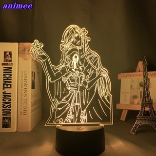 โคมไฟกลางคืน Led 3d ลายการ์ตูนอนิเมะ Black Butler 3d สําหรับตกแต่งห้องนอน ของขวัญวันเกิด