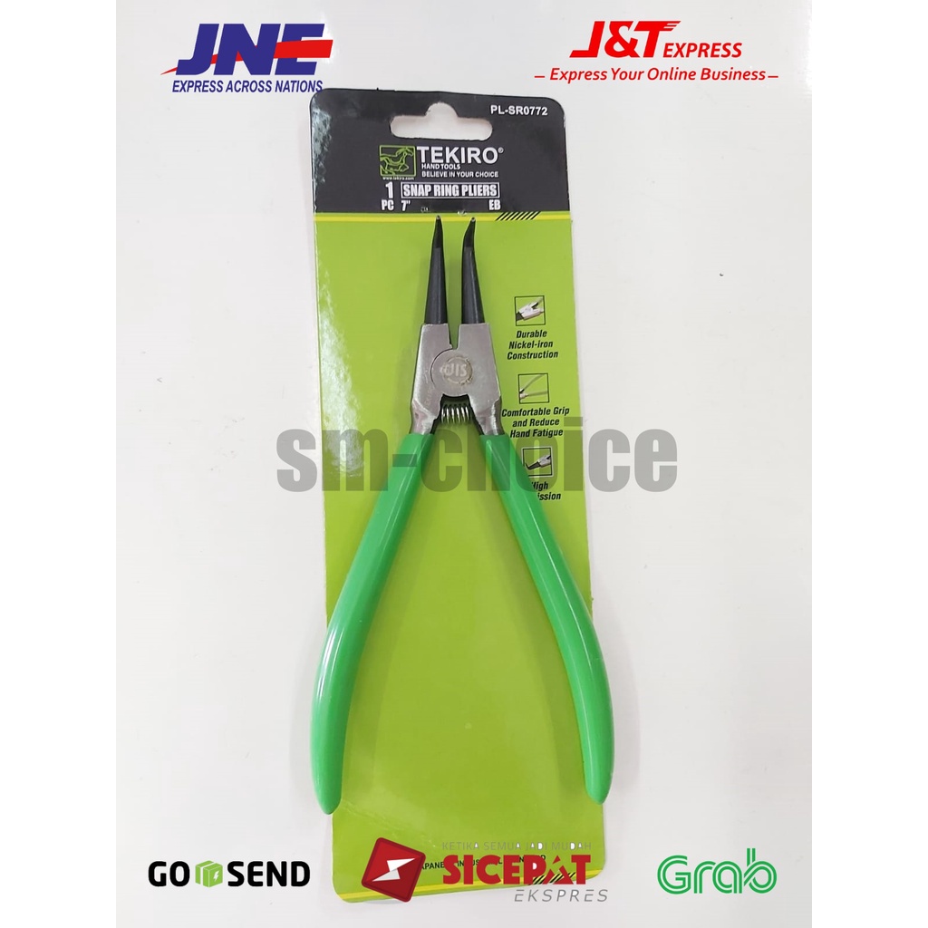 Tekiro 7" Open Spi คีม - Tekiro Eb 7" Snap Ring Bent Open