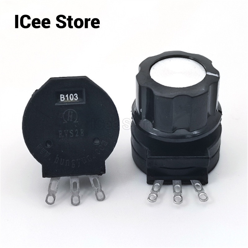 Original Potentiometer RVS28P 3Pin 1K 5K 10K 100K 1M สําหรับเครื ่ องเชื ่ อมสวิทช ์ RVS28 B102 B103 B223 B472 B474 B502 ราคา ถูกที่สุด ดีลบีเคเค แกลเลอรีภาพที่ 4