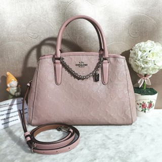 COACH F55451 SMALL MARGOT CARRYALLCOLOR:SILVER/BLUSH 2