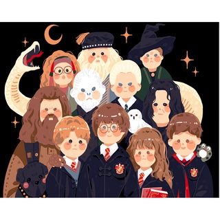 [ORFON] Harry Potter ภาพวาดกราฟฟิตี้ดิจิทัล ไร้กรอบ ขนาด 40*50 ซม. สําหรับตกแต่งบ้าน