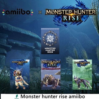 สวิตช์มอนสเตอร์ Hunter Rise Amiibo สําหรับ Nintendo Switch Palamute Palico Magnamalo