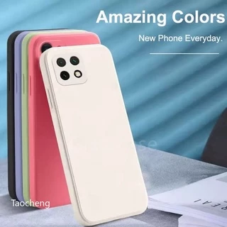 เคสโทรศัพท์ ซิลิโคน กันกระแทก สําหรับ Samsung Galaxy A22 A12 A42 M32 4G 5G Square Silicone Phone Case Camera Protection Couple Soft Back Shockproof Cases Cover