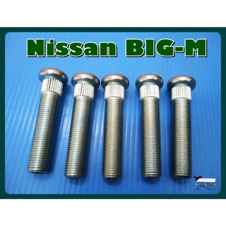 NISSAN BIG-M WHEEL SCREW "LONG" SET (5 PCS.)  // แกนสกรูล้อ ตัวยาว (แบบเหล็กแข็ง)  สินค้าคุณภาพดี