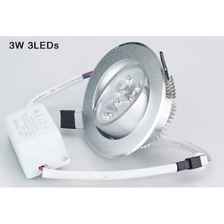 🔥 สุดคุ้มเกินราคา LED Downlight 3W โคมดาว์นไลท์  โคมไฟฝังฝ้า