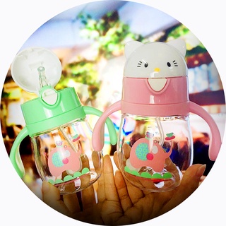 ถ้วยหัดดื่ม แก้วหัดดื่ม กระติกน้ำ แก้วหลอดตุ้ม kids bottle