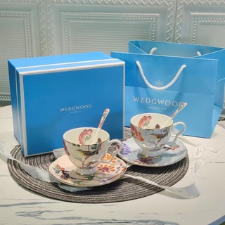 Wedgwood Weizhihuo two cups, two butterflies and two spoons of cuckoo cuckoo 6-piece gift box