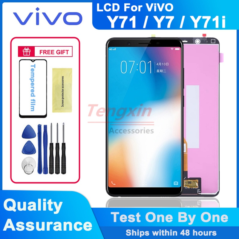 6.0 นิ้วจอแสดงผล LCD สําหรับ Vivo Y71 / Y7 / Y71i LCD Touch Screen Digitizer Assembly สําหรับ Vivo Y