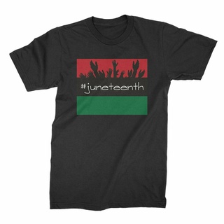 เสื้อยืด ลาย Juneteenth Freedom สีดํา สําหรับวัยรุ่นสามารถปรับแต่งได้