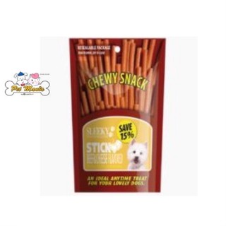 (รสเนื้อและชีส)SLEEKY Chewy Snack Stick (แบบแท่ง)  175g.