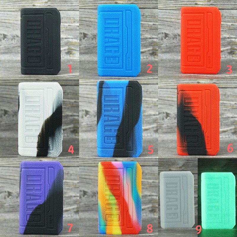 เคสซิลิโคนสําหรับ Voopoo Drag 3 177W Texture Cover ป้องกันยางนุ่มแขน Shield Wrap Skin Shell