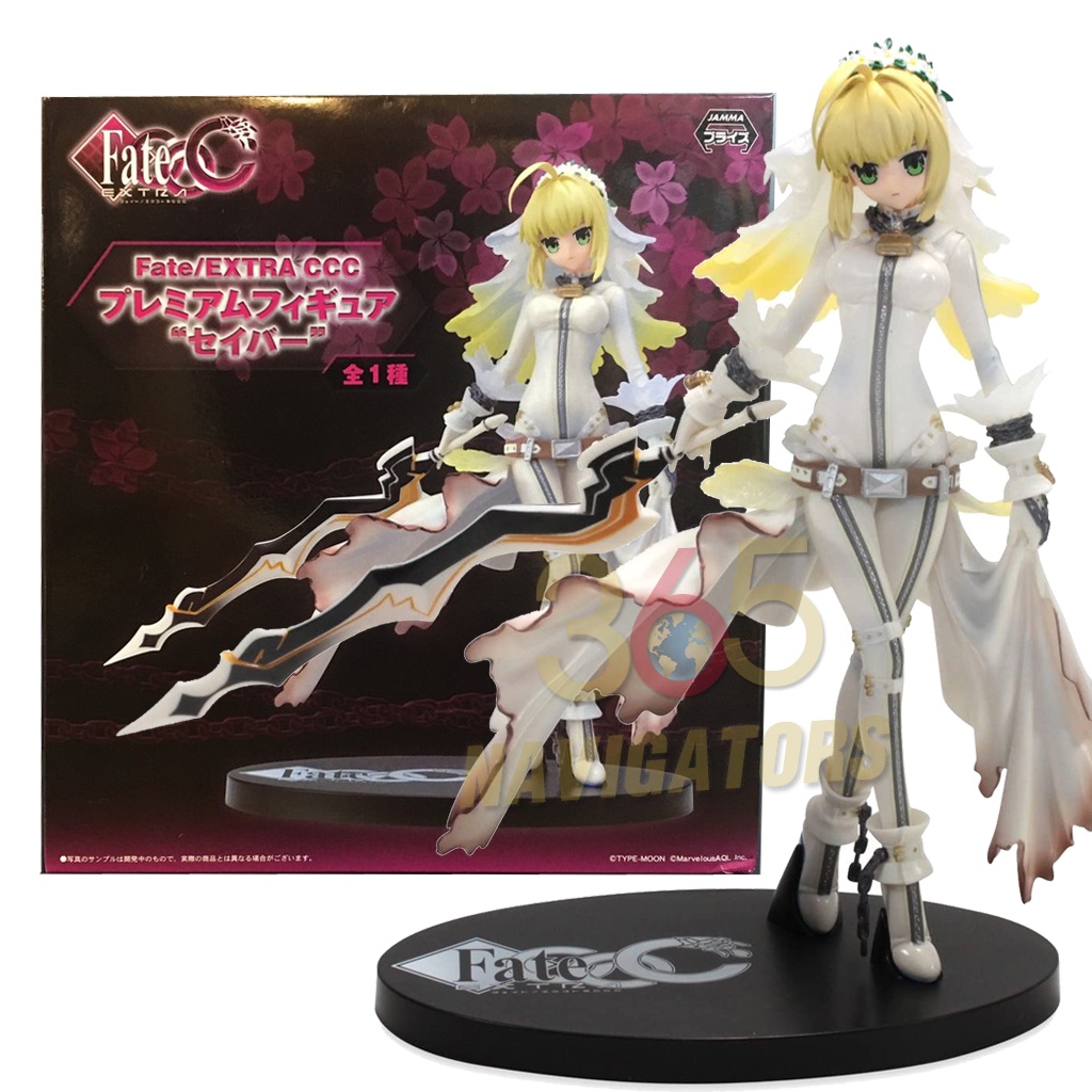 โมเดลฟิกเกอร์สาว  (ของแท้) Fate Extra CCC  Saber Bride (มือสอง SEGA Saber Lily) SPM Premium Figure