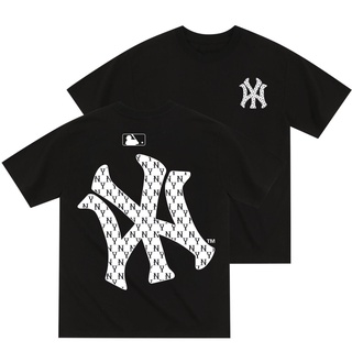 แฟชั่นคลาสสิก2022 Mlb100% ใหม่ เสื้อยืดแขนสั้น ผ้าฝ้าย พิมพ์ลาย High Street แฟชั่นฤดูร้อน สําหรับผู้ชาย และผู้หญิง S-5XL