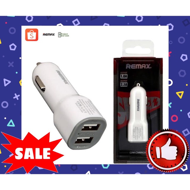 ที่ชาร์จในรถ remax 2 usb รุ่น cc-201