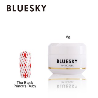 สีทาเล็บใยแมงมุม สีใยแมงมุม Bluesky gel polish Matrix gel The Black Princes Ruby สีแดง