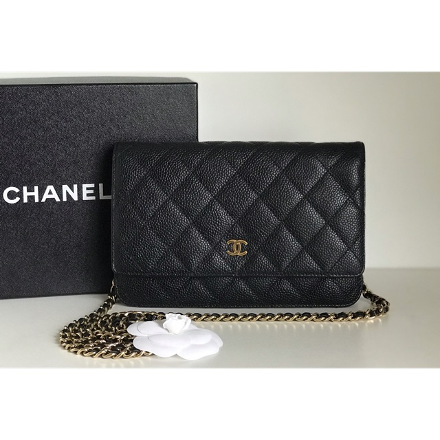 Chanel WOC Black Caviar Gold Hardware