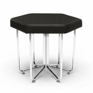 OFM : OFM66-MDN* เก้าอี้สำนักงาน Hex Stool Midnight with Crome Frame