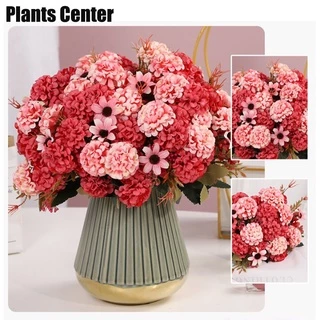 Plants Center P012 ช่อดอกไม้วินเทจ มินิ FLOWER ไฮเดรนเยีย ดอกไม้ประดิษฐ์ เสมือนจริง ตกแต่งบ้าน
