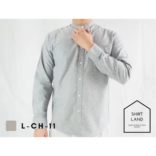 คอจีน/แขนยาว 5XL/6XL ผ้า OXFORD - เสื้อเชิ้ตคนอ้วน ไซส์ใหญ่ Big size
