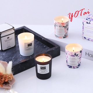 YOTAI เทียนหอม เทียนอโรม่า กลิ่นหอม ดับกลิ่น เทียนหอมอโรม่า AROMA CANDLE เทียนหอมไขถั่วเหลือง ขนาด: 50g